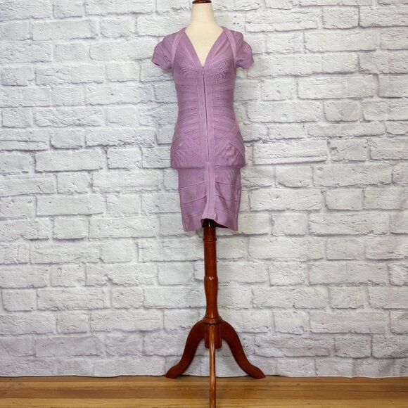 Herve Leger Dresses & Skirts - Herve Leger Lilac Bandage Dress
